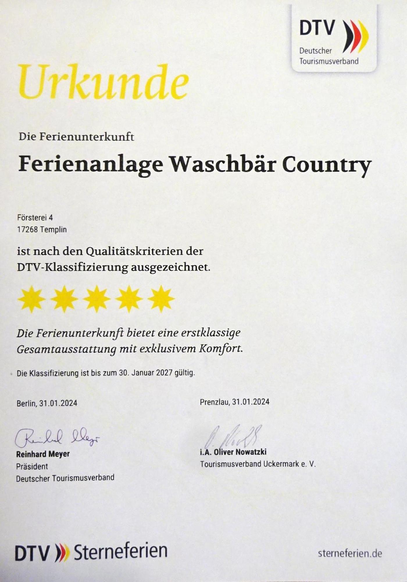 Ferienanlage Waschbaer Country Templin Eksteriør billede